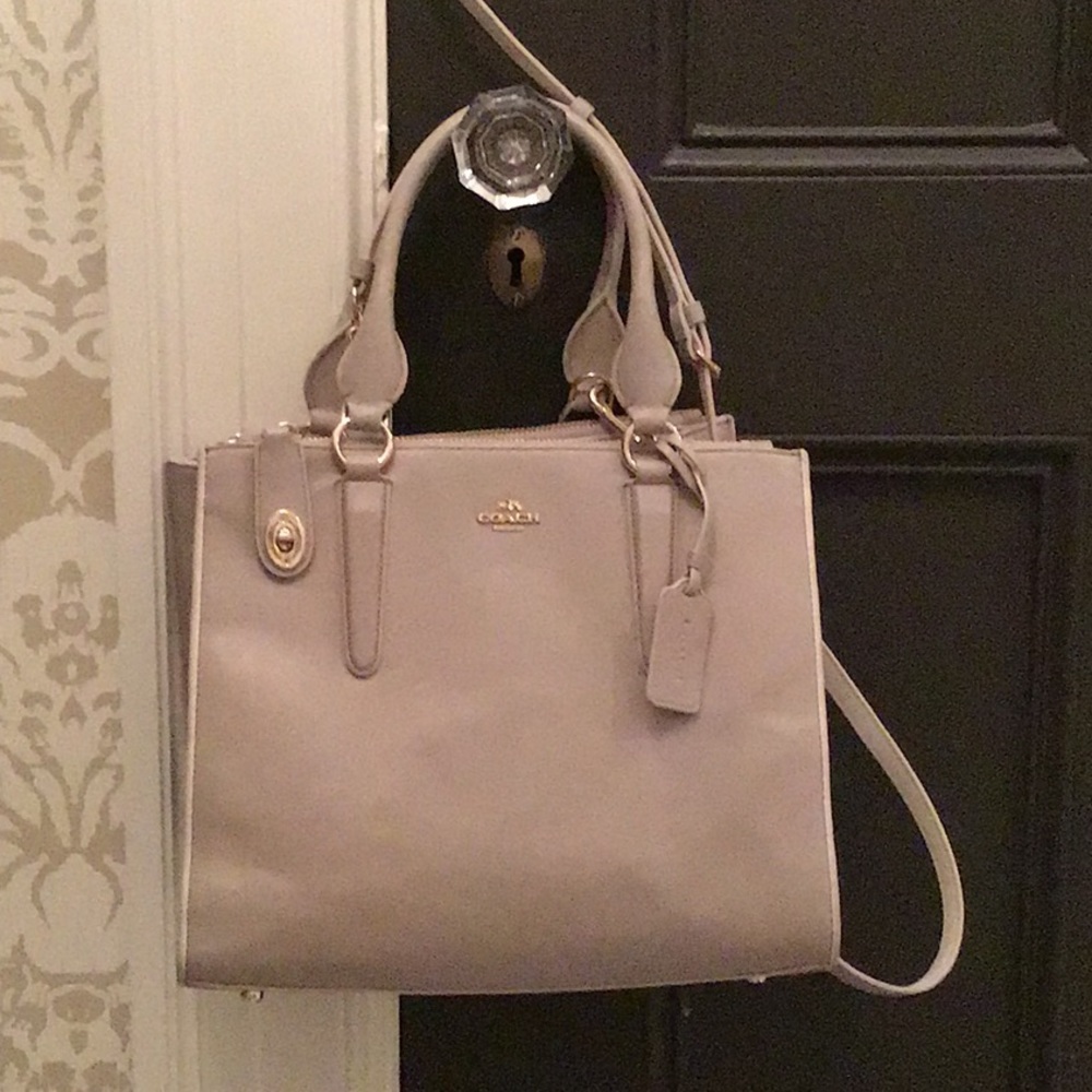 Coach Leather Purse with Shoulder Strap